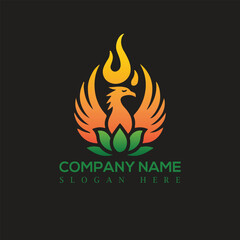 Phoenix logo, eco Phoenix logo, minimalist Phoenix logo