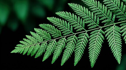 Detailed close-up of a fern frond.
