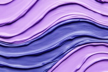 Purple and blue cosmetic textures in wavy strokes