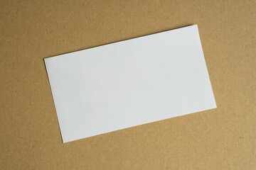 チケットの半券　白　無地