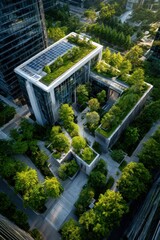 Urban green office complex