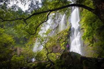 
Khlong Lan Waterfall is one of the most beautiful and grand waterfalls in Thailand. Below it is a large pool where you can swim. It is located in Khlong Lan National Park, Kamphaeng Phet