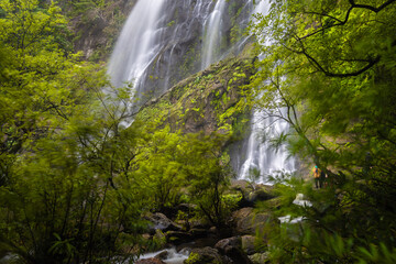 
Khlong Lan Waterfall is one of the most beautiful and grand waterfalls in Thailand. Below it is a large pool where you can swim. It is located in Khlong Lan National Park, Kamphaeng Phet