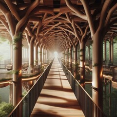 walkways lined with eucalyptus scented reading