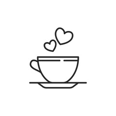 Beautiful thin line style vector wedding icon elements