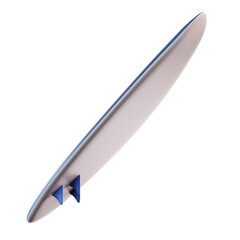  3D Illustration Surfboard