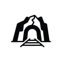 Black solid icon for midlands