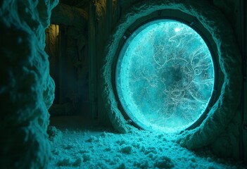 The mysterious portal of the frozen realm