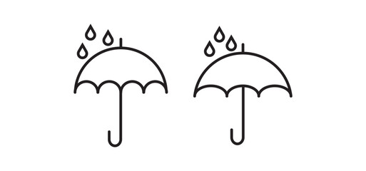 umbrella icon set vector. Simple umbrella icon set © MDParveg