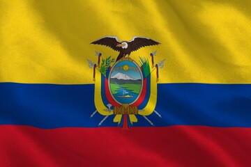 Digitally generated ecuador national flag