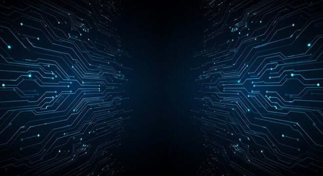 Abstract Futuristic Circuit Board Technology Background Digital Network,  High-Tech,  Electronic Design,  Innovation,  Cybersecurity