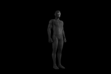 Digitally generated image of 3d man