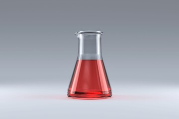 Conical flask with solution © vectorfusionart
