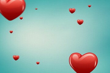 Digitally generated love heart pattern