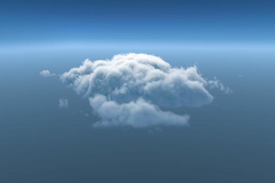 Fototapeta Scenic view of white cloudscape