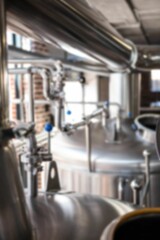 Defocused image of manufacturing equipment