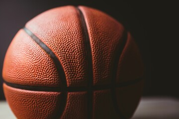 Close-up of basket ball on table © vectorfusionart