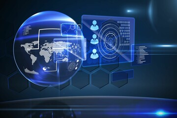 Futuristic technology interface