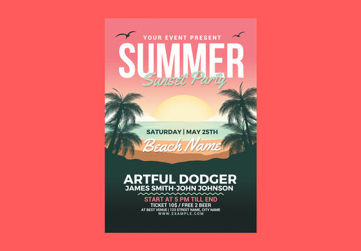 Summer Sunset Beach Party