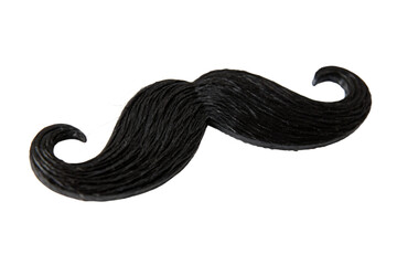 Obraz premium black-mustache- isolated on white background png, ai generated