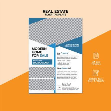 Modern Home for Sale Real Estate Flyer Template