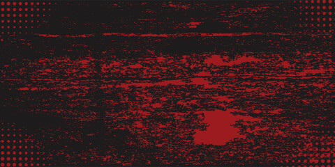 PrintGrunge texture effect background. Distressed rough dark abstract textured. Black isolated on red. Graphic design element vintage style decoration concept for banners, flyer, card, modern