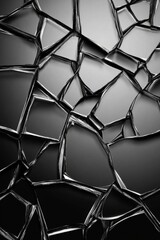 Shattered Gray Surface with Sharp Fragments