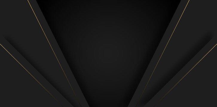 minimalist black luxury banner background