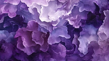 Obraz premium Abstract fluid artwork in shades of purple and violet