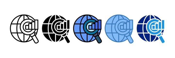 Global Insight Icon Element For Design