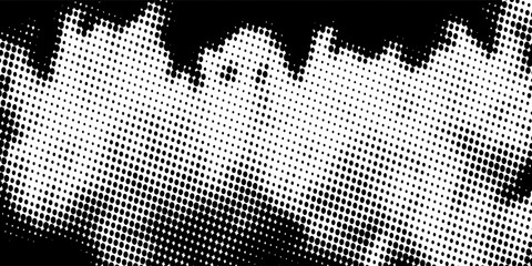 Beige background with halftone dotted pattern. The background is beige with a gradient texture, creating a retro style. Minimal halftone vector gradient background