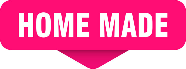 home made sticker. home made sign on transparent background