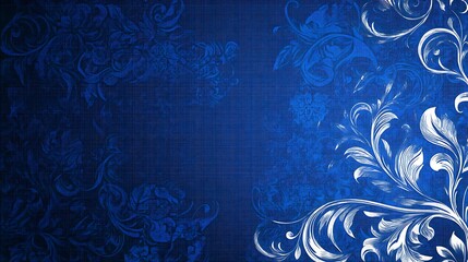 Elegant floral design on dark blue background
