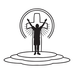 A christian man praying