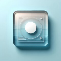 372 Pale blue with a centered semi transparent white square for