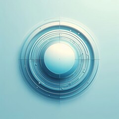Pale blue tech product packaging