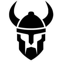 Simple viking logo silhouette