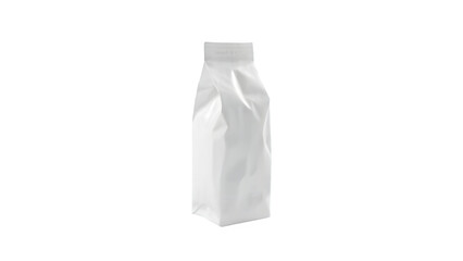 white plastic bag isolated