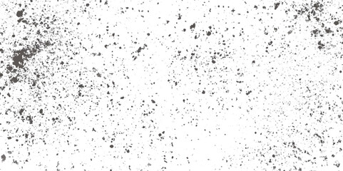 Obraz premium white background dirt overlay or screen effect use for grunge, Dots and Drains Black ink splatters, Ink blots set, Abstract mild textured effect Vector Illustration.