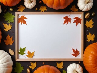 Halloween illustration with empty space for text in the center