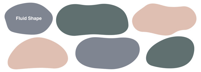 柔らか曲線のフレーム素材セット