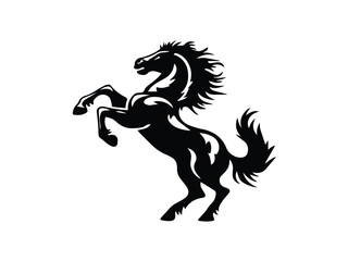 Very Beautiful Horse Slhouette Design