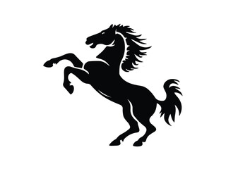 Very Beautiful Horse Slhouette Design