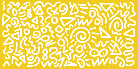 Hand drawn abstract seamless pattern, retro background, simple style - great for textiles, banners, wallpapers, wrapping - vector design in eps 10.