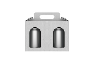 Hard Packaging Paper Box. 3d illustration