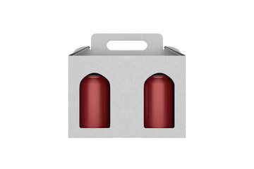 Hard Packaging Paper Box. 3d illustration