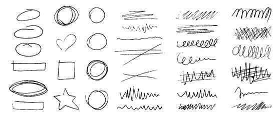 Vintage chalk underline collection