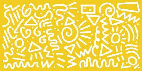 Hand drawn abstract seamless pattern, retro background, simple style - great for textiles, banners, wallpapers, wrapping - vector design in eps 10.