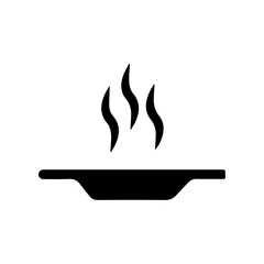 Hot plate glyph icon