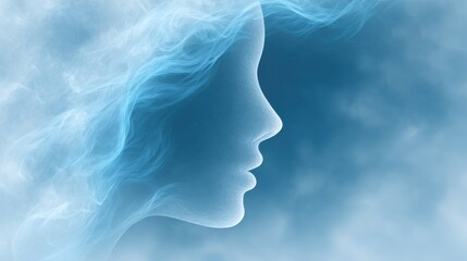 Obraz premium The process of using self-hypnosis for mental transformation. Meditation practice and the power of the subconscious mind.
